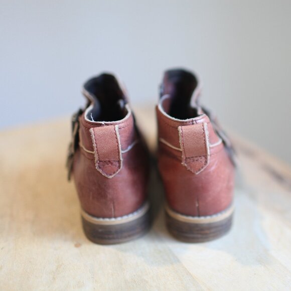 TIMBERLAND earthkeepers savin hill double buckle brown leather ankle boots 7 - Picture 5 of 9